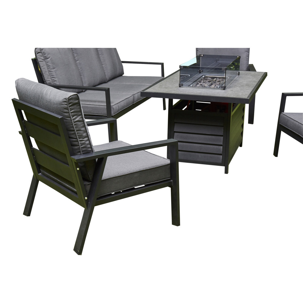Ivy  Firepit Sofa Dining Set 