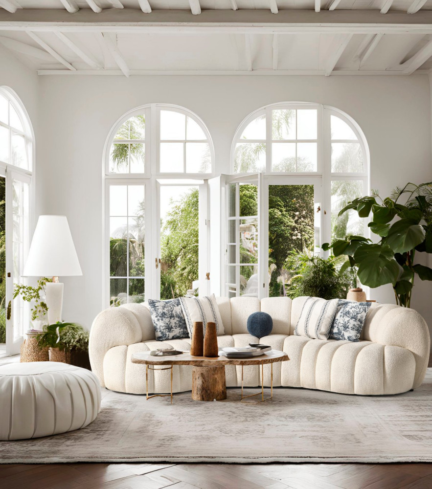 Rhodes Curved  Sofa 