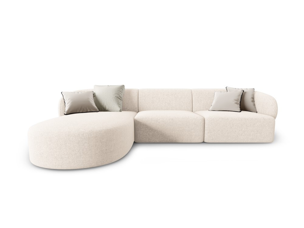 The Lusso Four Seater Open End Chaise Corner Sofa