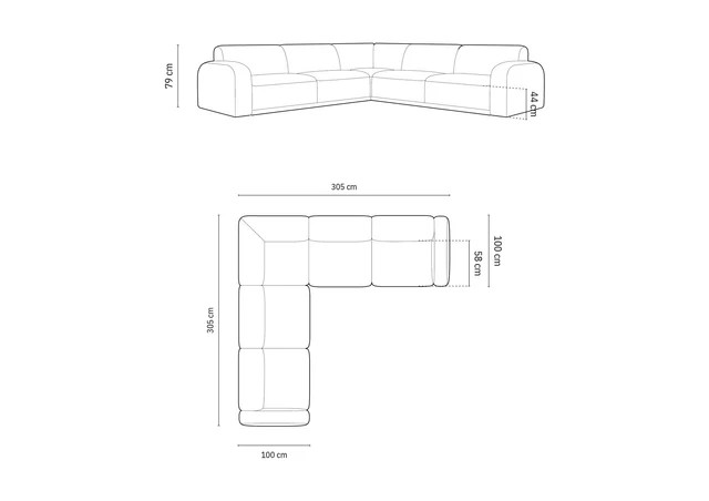 The Milan Corner Sofa 