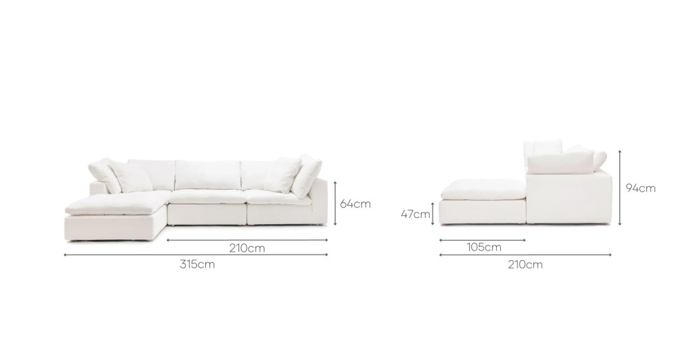 The Feather Cloud Corner Sofa
