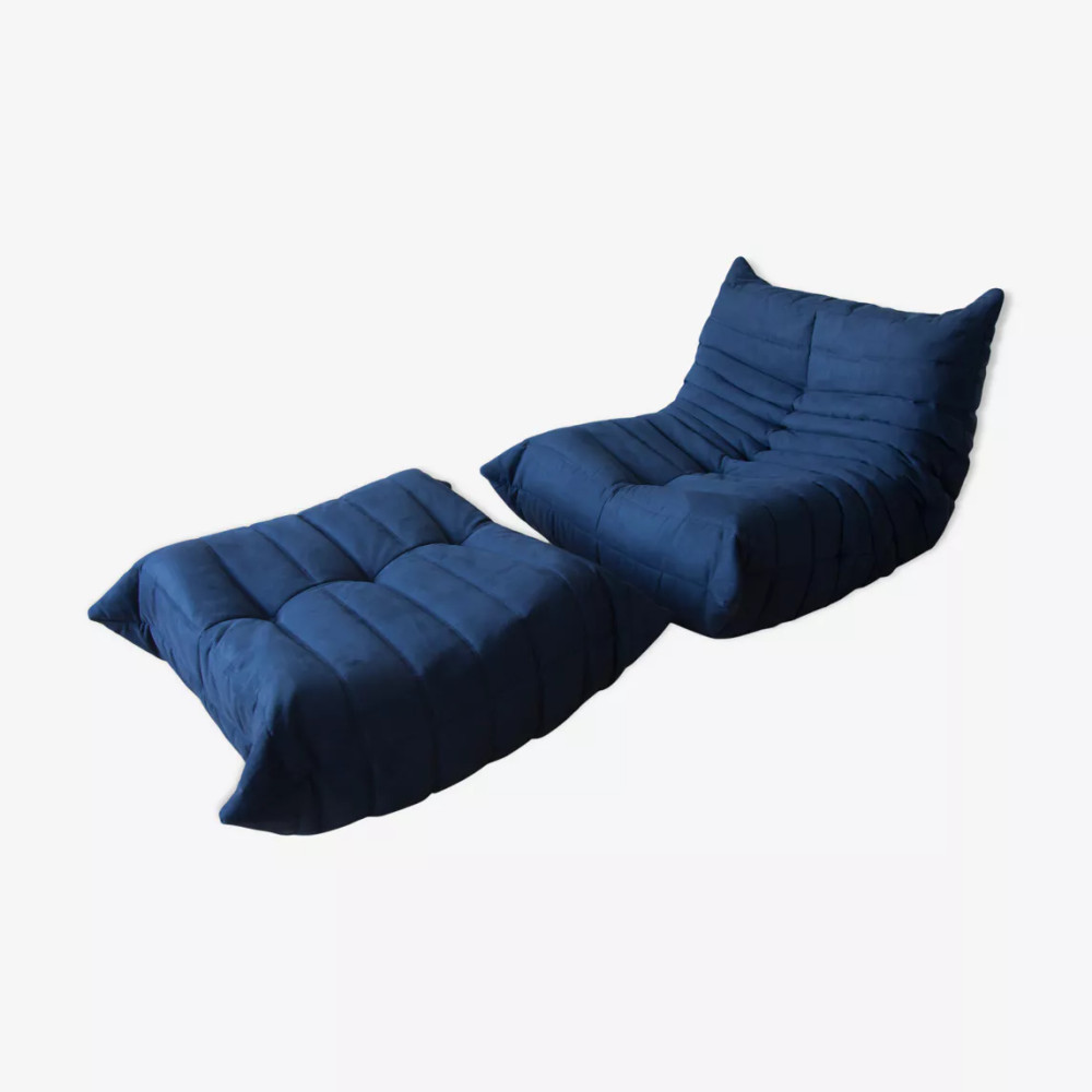 Grace Armchair & Pouffe 